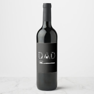 Rótulo De Garrafa De Cerveja Vintage Dentist Pai Padre Avô Dia de os pais Me