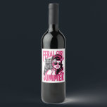 Rótulo De Garrafa De Cerveja Vintage Feral Girl Summer Ogambm Funny Raccoon<br><div class="desc">Vintage Feral Girl Summer Ogambm Funny Raccoon</div>