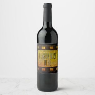 Rótulo De Garrafa De Cerveja Vintage filme rolo preto