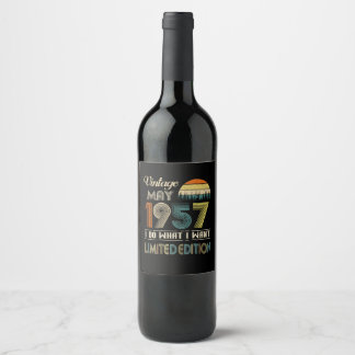 Rótulo De Garrafa De Cerveja Vintage Maio De 1957 What I want Limited Edition (