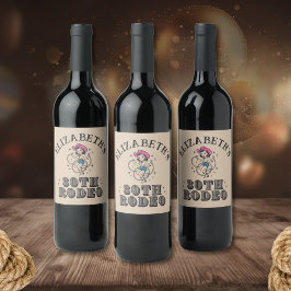 Rótulo De Garrafa De Cerveja Vintage Retro Cowgirl 30th Birthday Party