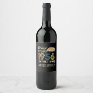 Rótulo De Garrafa De Cerveja Vintage Setembro De 1956 What I Want Limited Editi