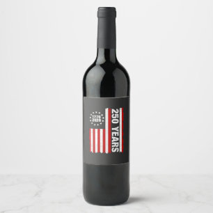 Rótulo De Garrafa De Cerveja Vintage USA Semiquincentenal 250º Aniversário