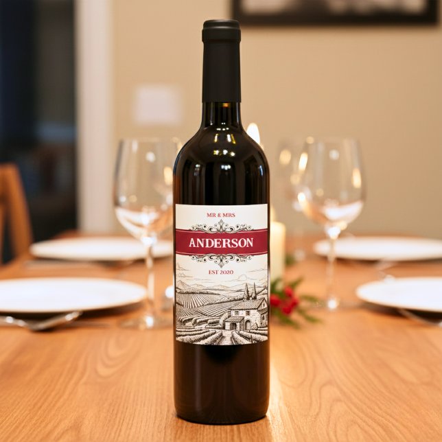 Rótulo De Garrafa De Cerveja Vintage Winery (Criador carregado)