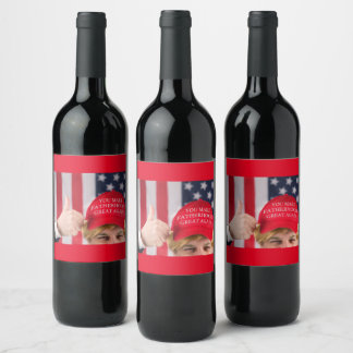 Rótulo De Garrafa De Cerveja Você Torna Excelente Da Festa Novamente Trump
