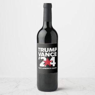 Rótulo De Garrafa De Cerveja Vote Trump Vance 2024 Eleição Trump 2024