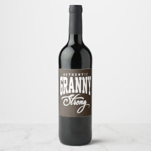 Rótulo De Garrafa De Cerveja Vovó forte