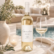 Vovó Minimalista Come 2025 | Rótulo de Vinho Perso