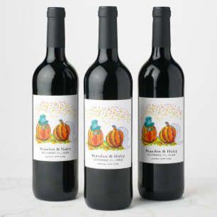 Rótulo De Garrafa De Cerveja Wedding Pumpkins