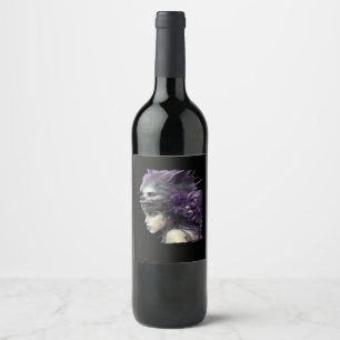Rótulo De Garrafa De Cerveja Whimsigoth Engraçado Design Para Halloween