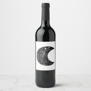 Rótulo De Garrafa De Cerveja Whimsigoth Witch Moon Wicca Kawaii Gótico Tattoo A