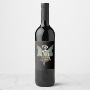 Rótulo De Garrafa De Cerveja Whimsigoth Zombie Fada Velha Timey Gótica Moody Ar