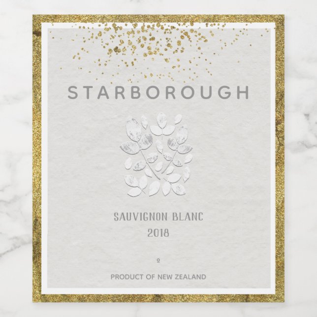 Rótulo De Garrafa De Cerveja White Haven Wedding (Rótulo Único)