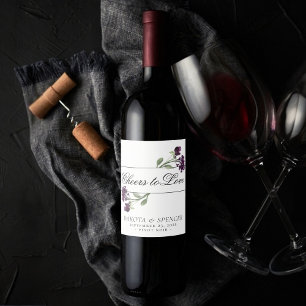 Rótulo De Garrafa De Cerveja Wildbloom   Boêmia Roxa Anima o Amor