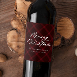 Rótulo De Garrafa De Cerveja Xadrez de Borgonha Brugada Feliz Natal