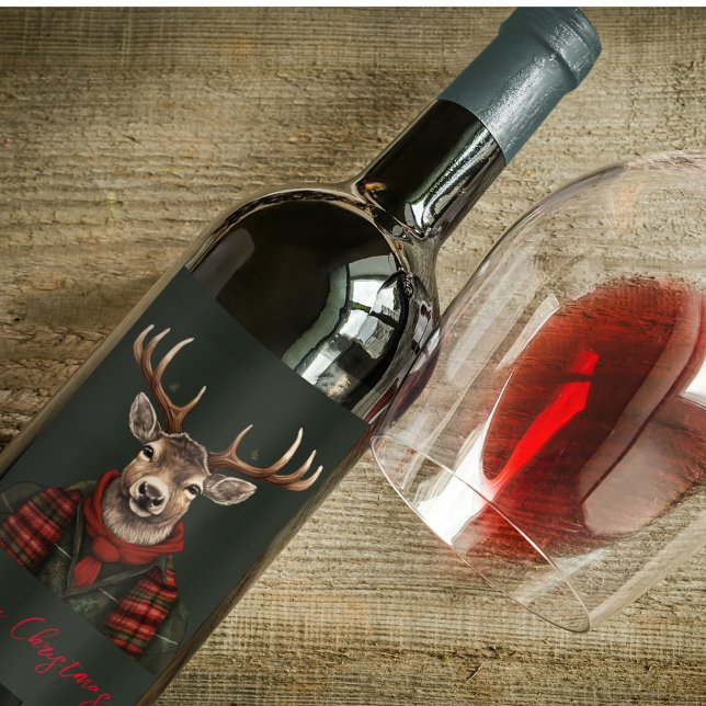 Rótulo De Garrafa De Cerveja Xadrez De Fábrica Russa Veado E Verde (Criador carregado)