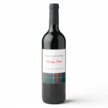 Xadrez de Tartan Clássica Feriado de Natal NOME