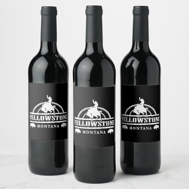 Rótulo De Garrafa De Cerveja Yellowstone Montana (Garrafas)