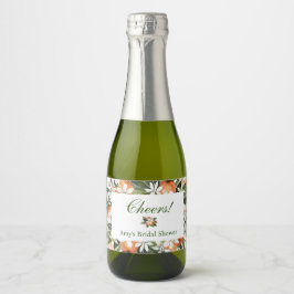 Rótulo de Garrafa de Champagne Mini Laranja Main S
