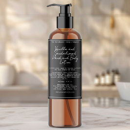 Rótulo de Garrafa de Cosméticos com Aparência de E