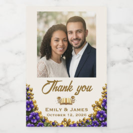 Rótulo de Garrafa de Foto de Casamento Illinois Vi