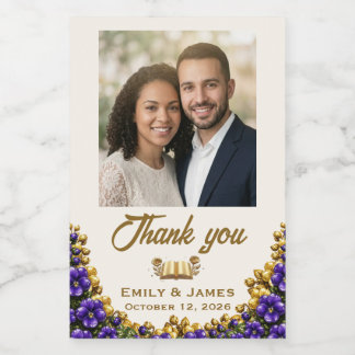 Rótulo de Garrafa de Foto de Casamento Illinois Vi