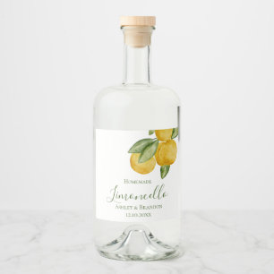Rótulo de Garrafa de Limoncello, Água-marinha de L