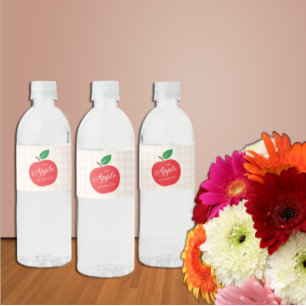 Rótulo De Garrafa De Vinho A Maçã Do Nosso Chá de fraldas De Olhos