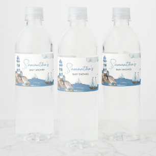 Rótulo De Garrafa De Vinho Ahoy, é um menino náutico