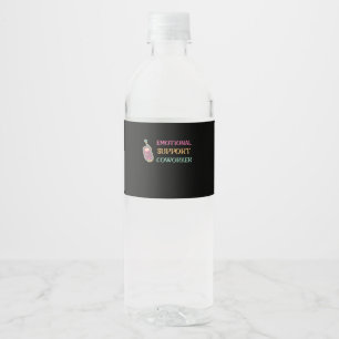 Rótulo De Garrafa De Vinho Ajuda Emocional Coworker Basic