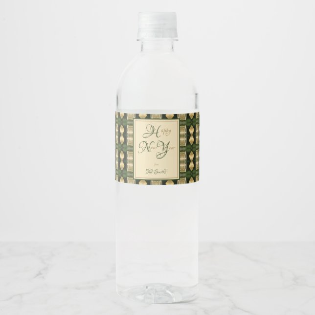 Rótulo De Garrafa De Vinho Anabel Ano Novo (Frente)