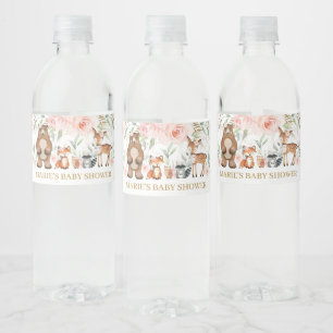 Rótulo De Garrafa De Vinho Animais da Floresta Nervosanhdia Chá de fraldas