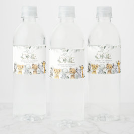 Rótulo De Garrafa De Vinho Animais da Selva, Safari, Selvagem, Primeiro Anive