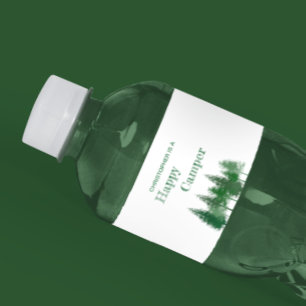 Rótulo De Garrafa De Vinho Aniversário das Árvores da Floresta