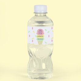 Rótulo De Garrafa De Vinho aniversário de 3 anos sorvete