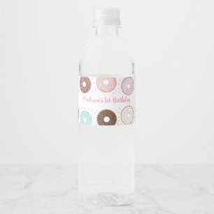 Rótulo De Garrafa De Vinho Aniversário Rosquinha