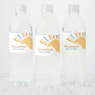 Rótulo De Garrafa De Vinho Aqui vem o Chá de fraldas do Filho