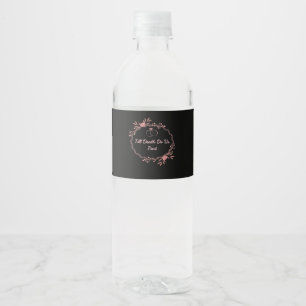 Rótulo De Garrafa De Vinho Até a morte nos fazer parte - Casamento horrível