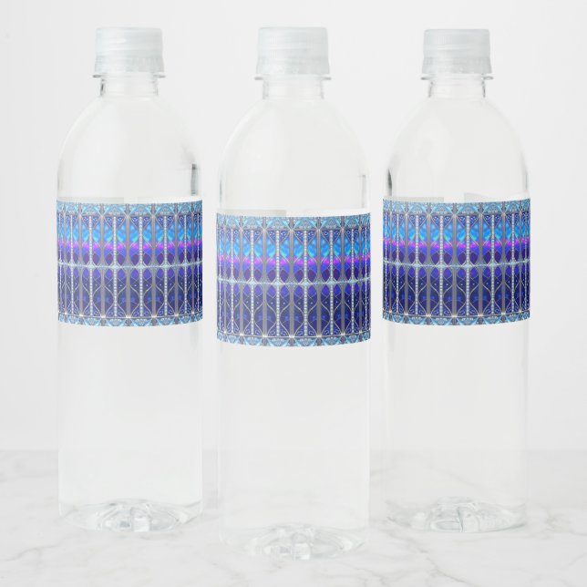 Rótulo De Garrafa De Vinho Azul Decorativo (Garrafas)