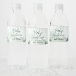 Rótulo De Garrafa De Vinho Baby it's Cold Outside Baby Shower