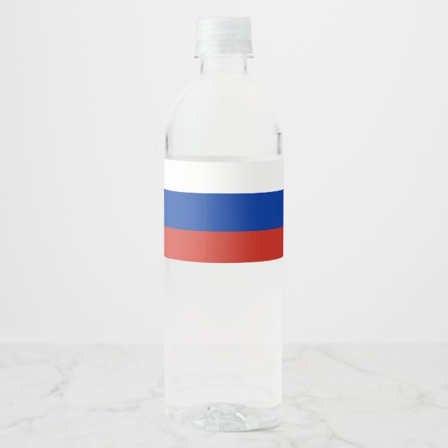 Rótulo De Garrafa De Vinho bandeira russa (Frente)