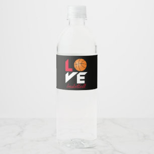 Rótulo De Garrafa De Vinho Basquetebol do amor