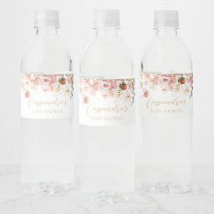 Rótulo De Garrafa De Vinho Bebê em Bloom Primavera Wildflower