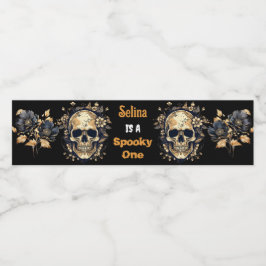 Rótulo De Garrafa De Vinho Bebendo de Festa de aniversário de Halloween