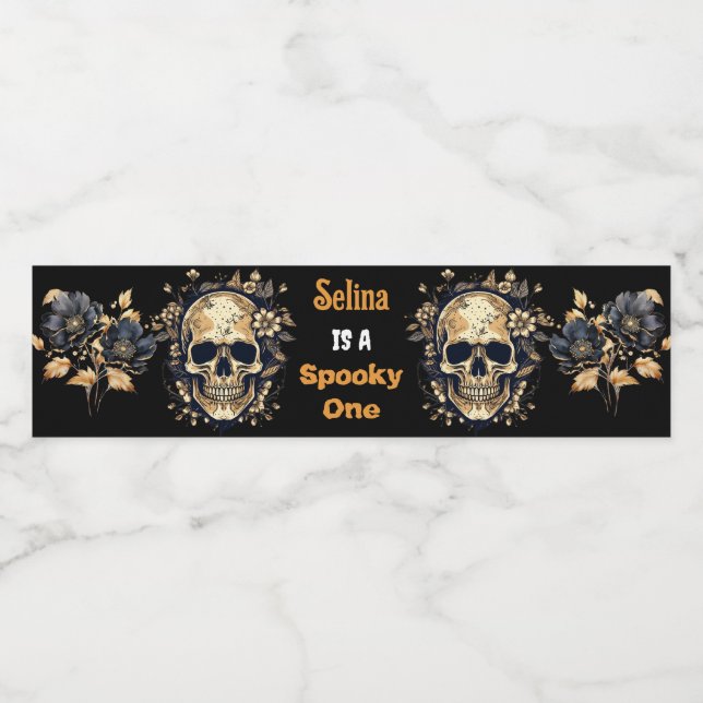 Rótulo De Garrafa De Vinho Bebendo de Festa de aniversário de Halloween (Rótulo Único)