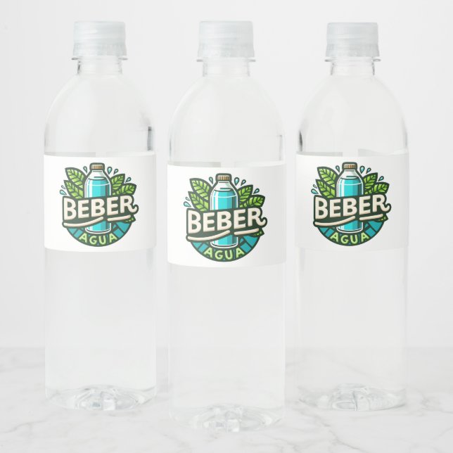 Rótulo De Garrafa De Vinho Beber agua (Garrafas)