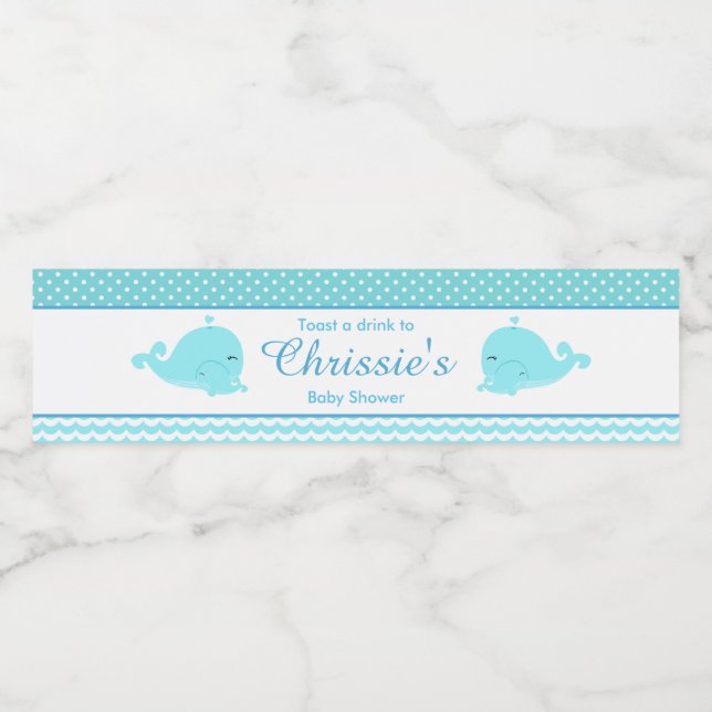 Rótulo De Garrafa De Vinho Bela mãe e bebê Blue Boy (Rótulo Único)