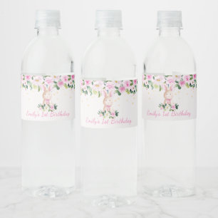 Rótulo De Garrafa De Vinho Bonitão Rosa Bonito e Coelho Dourado Bonito Bonit