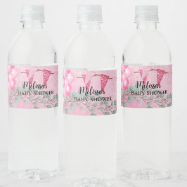 Rótulo De Garrafa De Vinho Bonitinha Pink Balloon Eucalyptus Personalizado