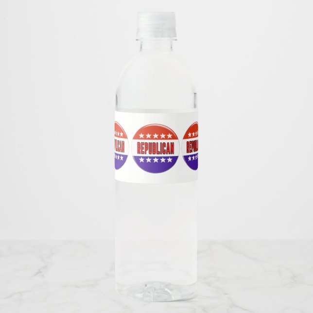 Rótulo De Garrafa De Vinho Botão Republicano (Frente)